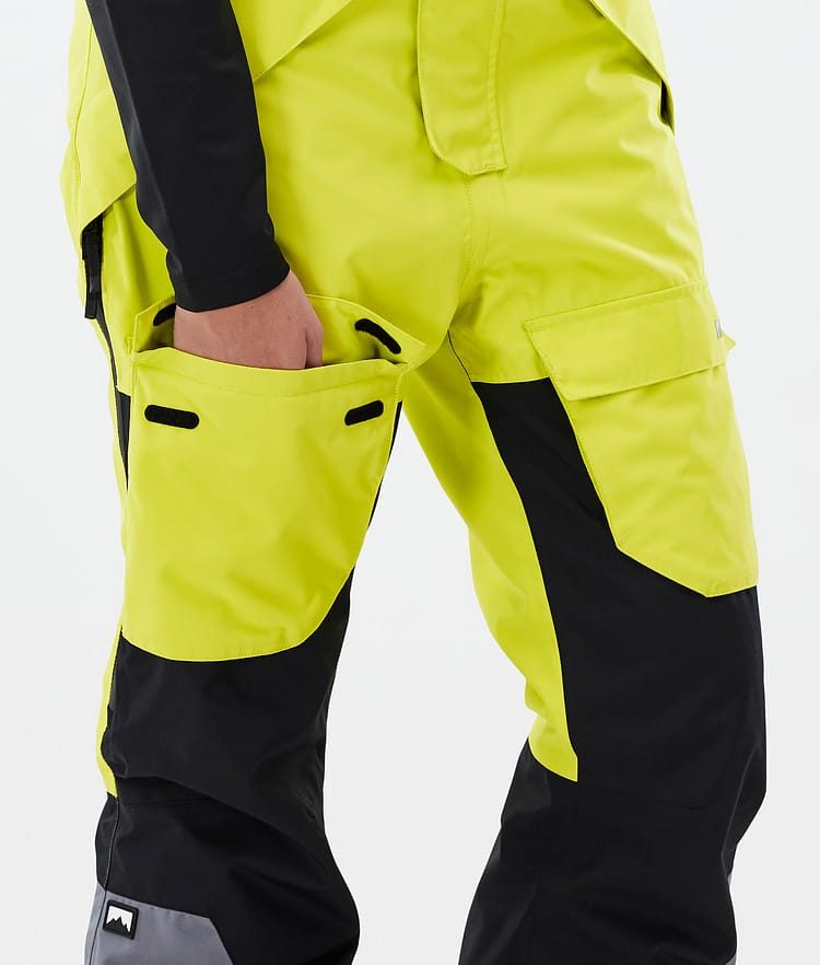 Montec Fawk W Snowboardbukse Dame Bright Yellow/Black/Light Pearl