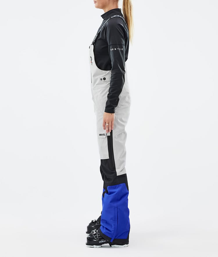 Montec Fawk W Skibukse Dame Light Grey/Black/Cobalt Blue, Bilde 3 av 7