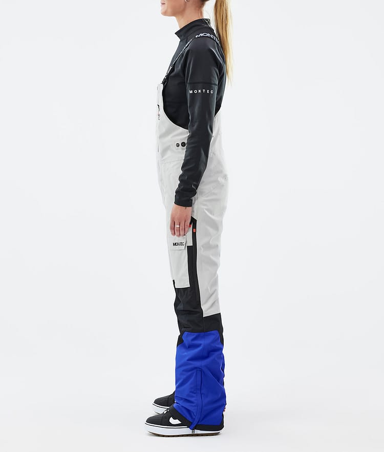 Montec Fawk W Snowboardbukse Dame Light Grey/Black/Cobalt Blue, Bilde 3 av 7