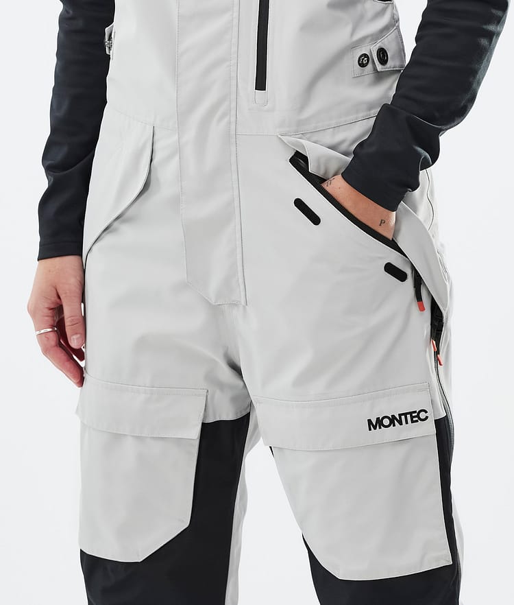 Montec Fawk W Snowboardbukse Dame Light Grey/Black/Cobalt Blue, Bilde 5 av 7