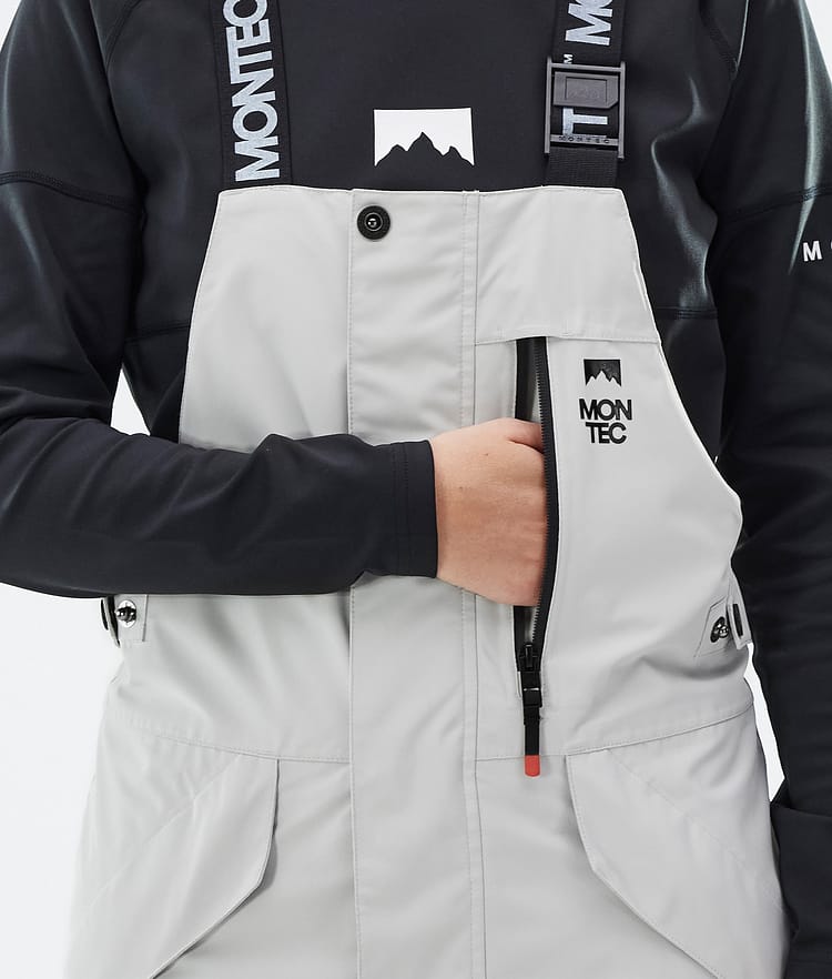 Montec Fawk W Snowboardbukse Dame Light Grey/Black/Cobalt Blue, Bilde 6 av 7