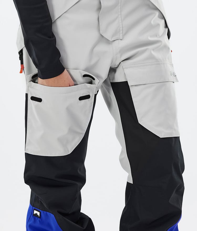 Montec Fawk W Snowboardbukse Dame Light Grey/Black/Cobalt Blue, Bilde 7 av 7