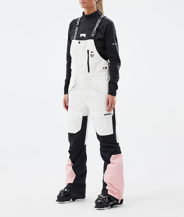 Montec Fawk W Skibukse Dame Old White/Black/Soft Pink, Bilde 1 av 7