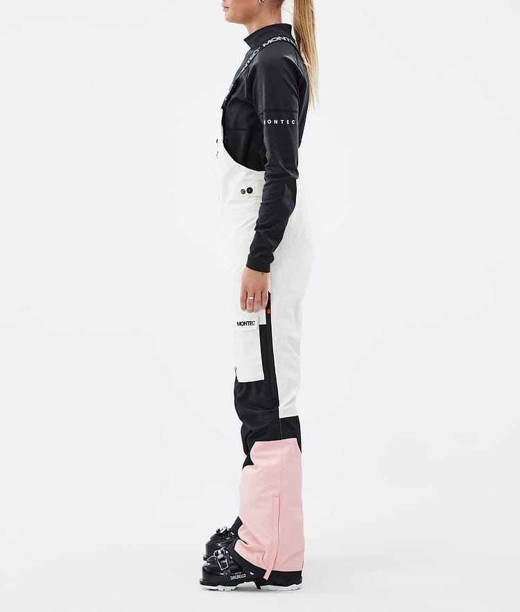Montec Fawk W Skibukse Dame Old White/Black/Soft Pink, Bilde 3 av 7