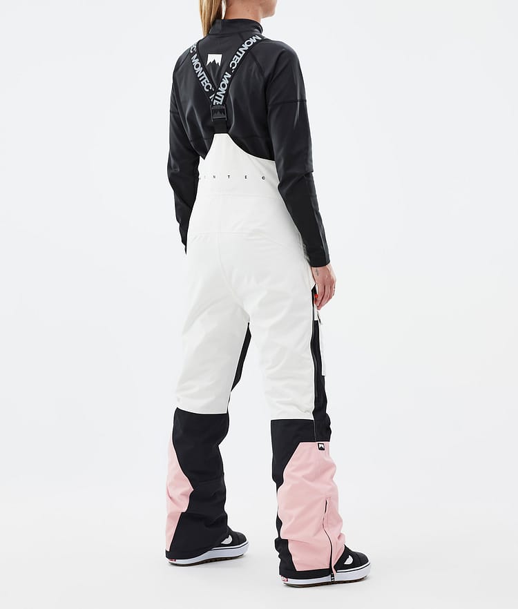 Montec Fawk W Snowboardbukse Dame Old White/Black/Soft Pink Renewed, Bilde 4 av 7