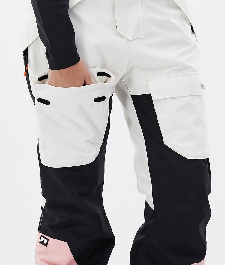 Montec Fawk W Snowboardbukse Dame Old White/Black/Soft Pink Renewed, Bilde 7 av 7