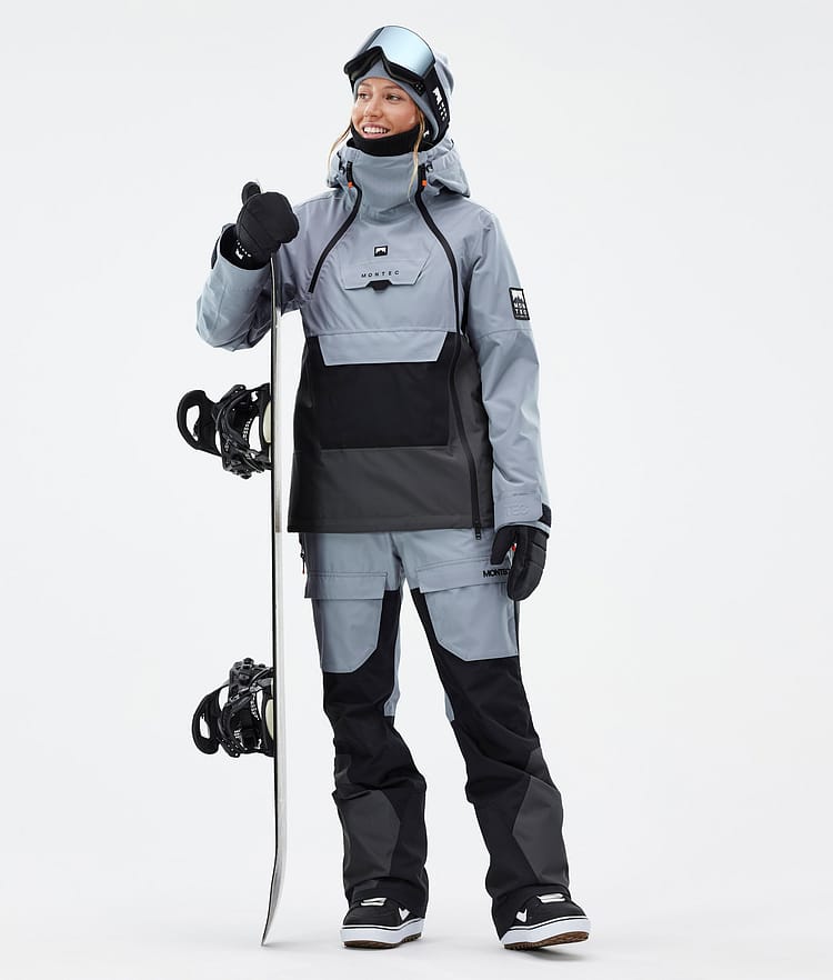 Montec Fawk W Snowboardbukse Dame Soft Blue/Black/Phantom