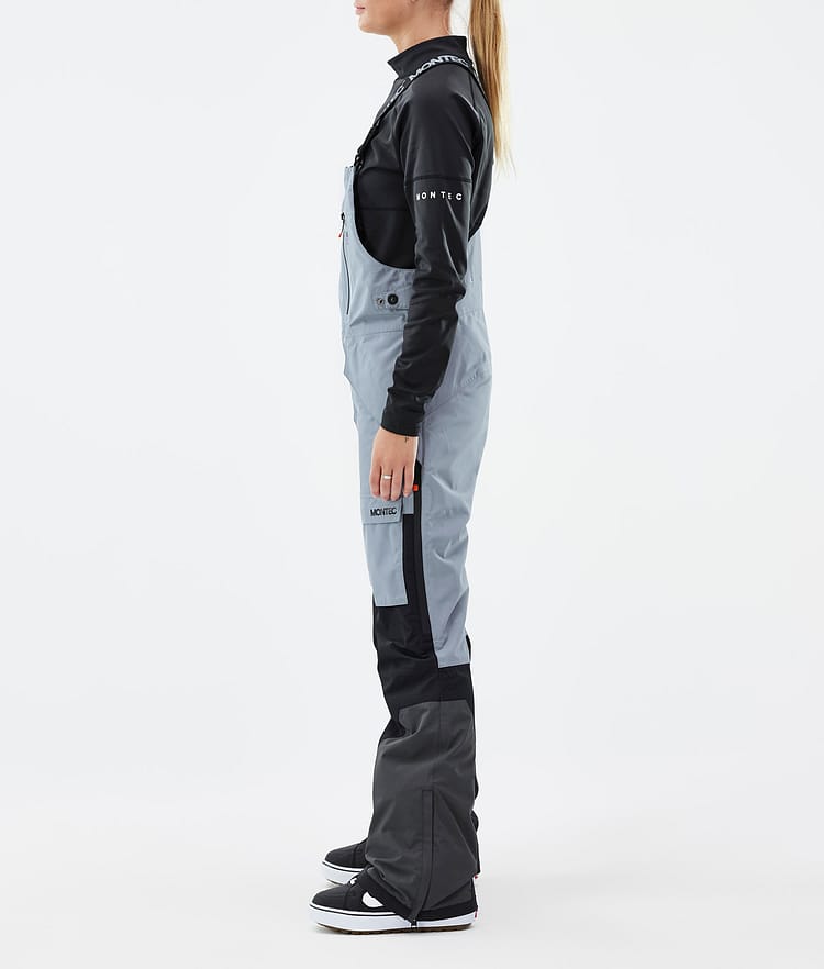 Montec Fawk W Snowboardbukse Dame Soft Blue/Black/Phantom Renewed, Bilde 3 av 7