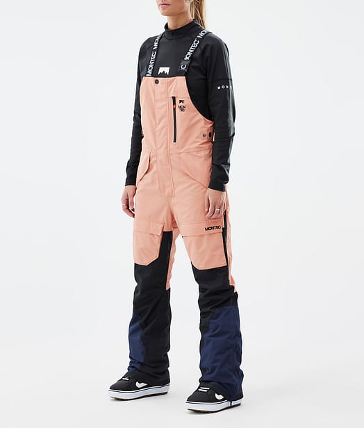 Montec Fawk W Snowboardbukse Dame Faded Peach/Black/Dark Blue