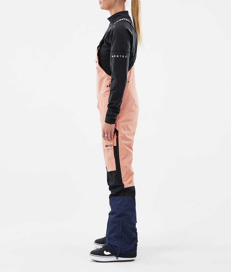 Montec Fawk W Snowboardbukse Dame Faded Peach/Black/Dark Blue, Bilde 3 av 7