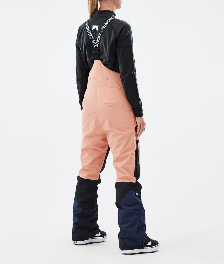Montec Fawk W Snowboardbukse Dame Faded Peach/Black/Dark Blue, Bilde 4 av 7
