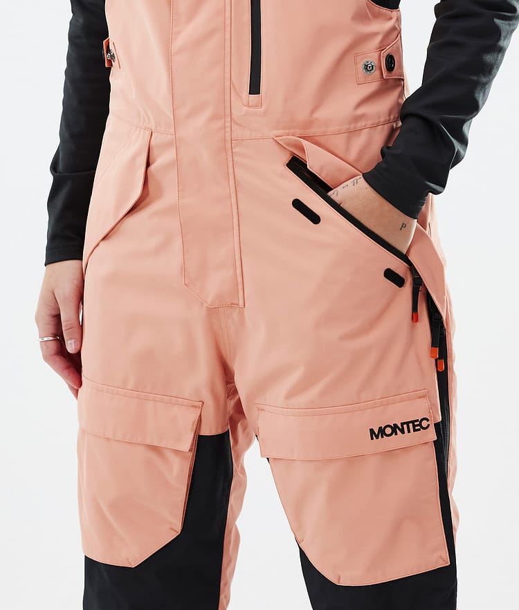 Montec Fawk W Snowboardbukse Dame Faded Peach/Black/Dark Blue, Bilde 5 av 7