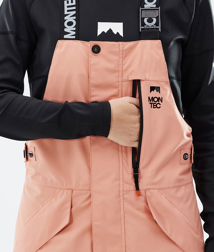 Montec Fawk W Snowboardbukse Dame Faded Peach/Black/Dark Blue, Bilde 6 av 7