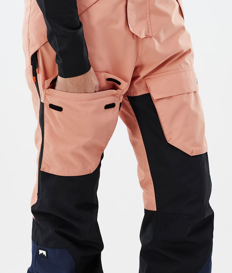 Montec Fawk W Snowboardbukse Dame Faded Peach/Black/Dark Blue, Bilde 7 av 7