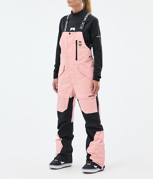 Montec Fawk W Snowboardbukse Dame Soft Pink/ Black