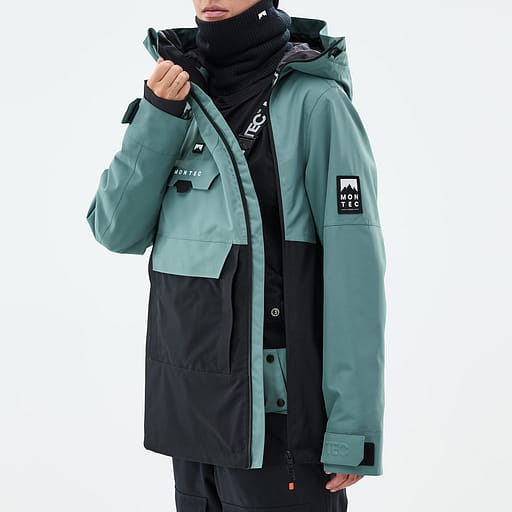 Glidelås foran med doble klaffer Hovedproduktdetaljbilde,