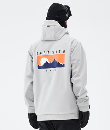 Dope Yeti Snowboardjakke Silhouette Light Grey
