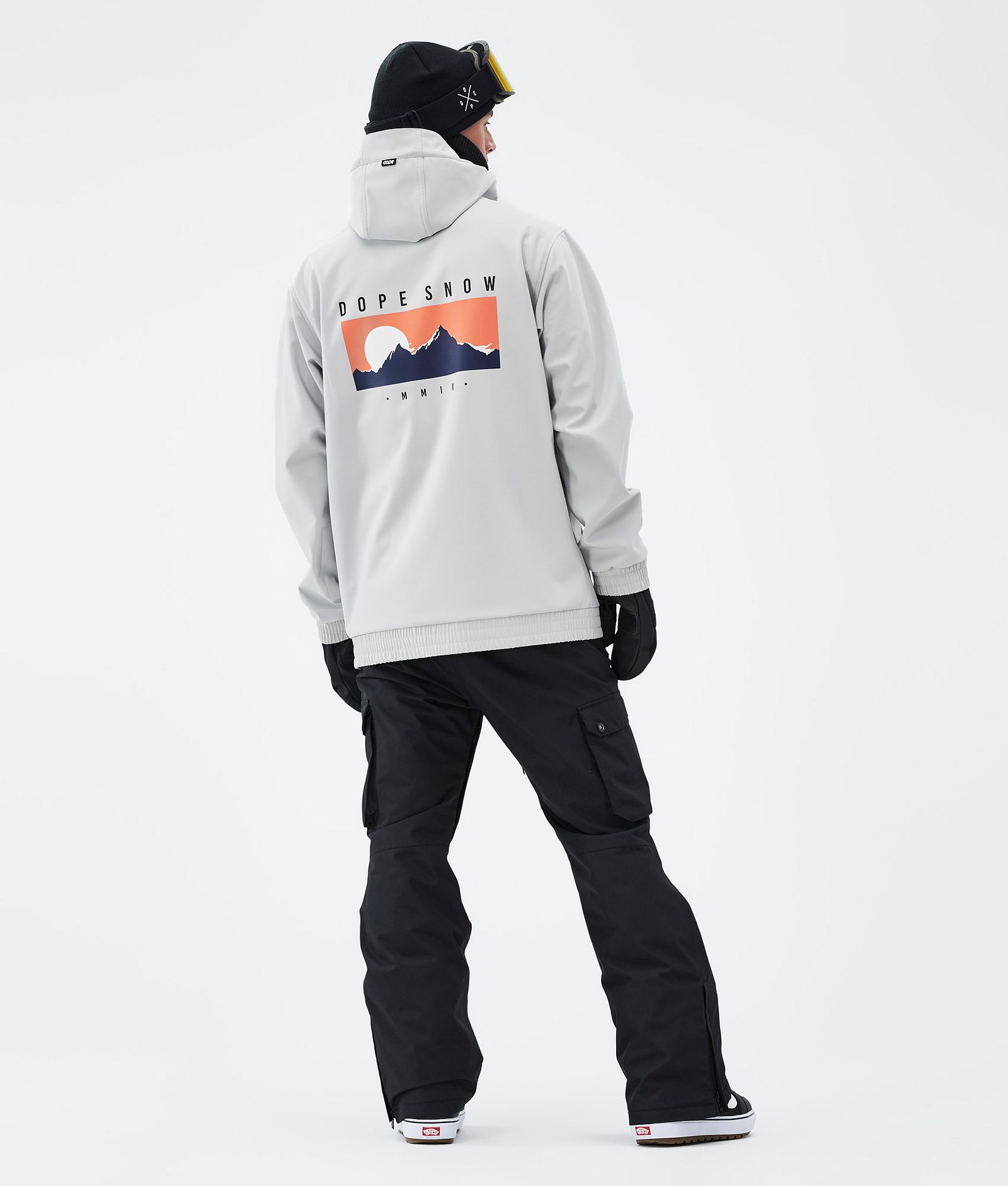 Dope Yeti Snowboardjakke Herre Silhouette Light Grey, Bilde 3 av 7