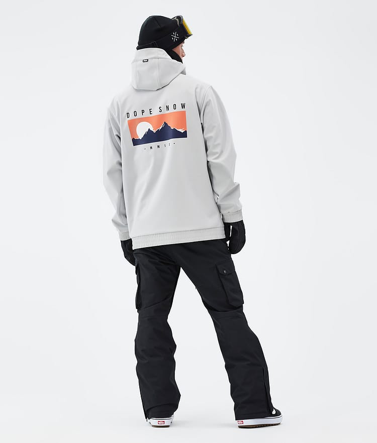 Dope Yeti Snowboardjakke Herre Silhouette Light Grey