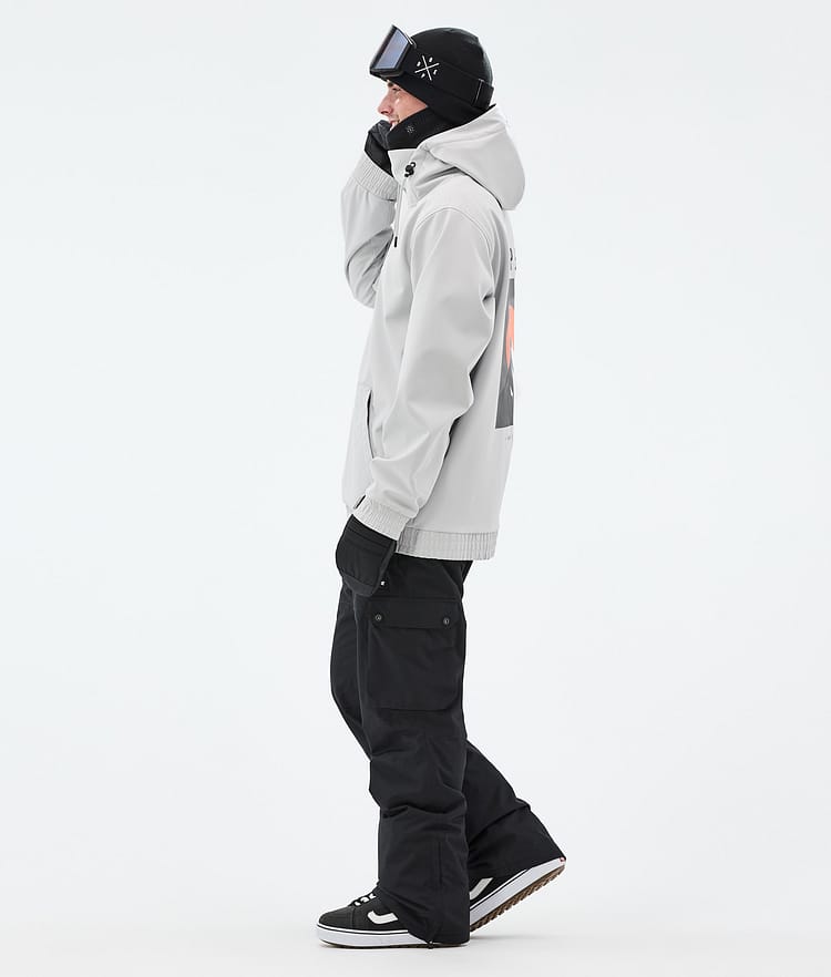 Dope Yeti Snowboardjakke Herre Aphex Light Grey, Bilde 5 av 8