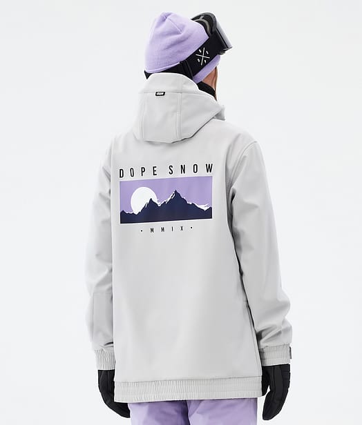 Dope Yeti W Snowboardjakke Dame Light Grey