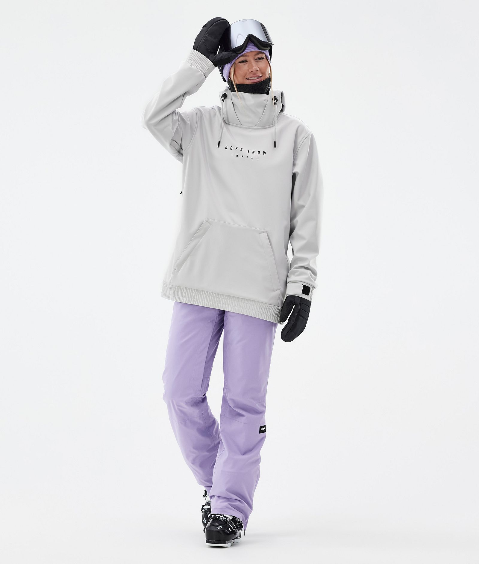 Dope Yeti W Skijakke Dame Silhouette Light Grey, Bilde 5 av 7