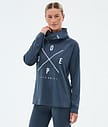 Dope Snuggle W Superundertøy overdel Dame 2X-Up Metal Blue