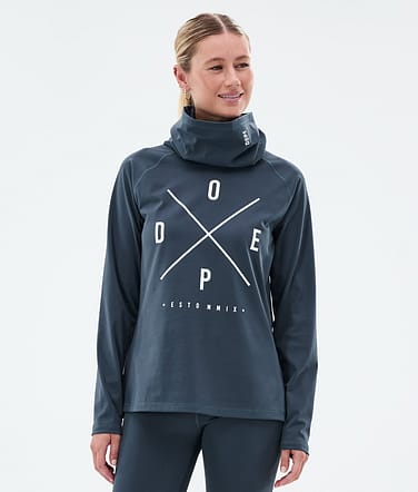 Dope Snuggle W Superundertøy overdel Dame 2X-Up Metal Blue