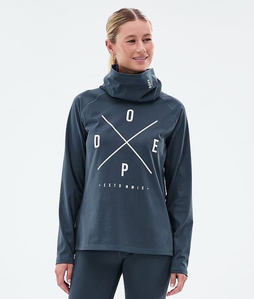 Dope Snuggle W Superundertøy overdel Dame 2X-Up Metal Blue