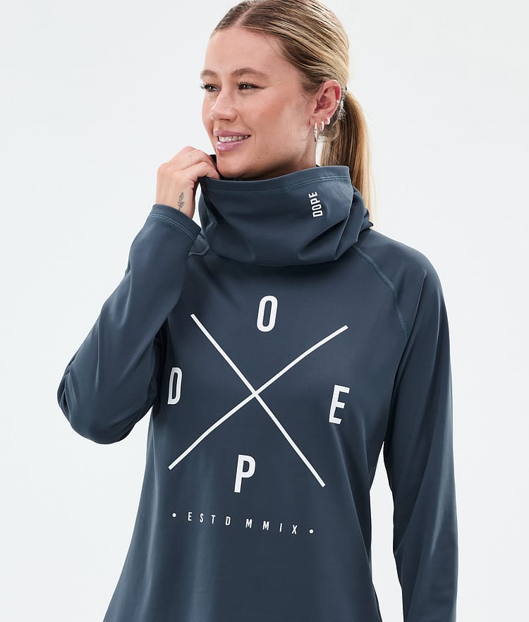 Dope Snuggle W Superundertøy overdel Dame 2X-Up Metal Blue, Bilde 2 av 7