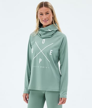 Dope Snuggle W Superundertøy overdel 2X-Up Faded Green