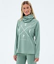Dope Snuggle W Superundertøy overdel Dame 2X-Up Faded Green