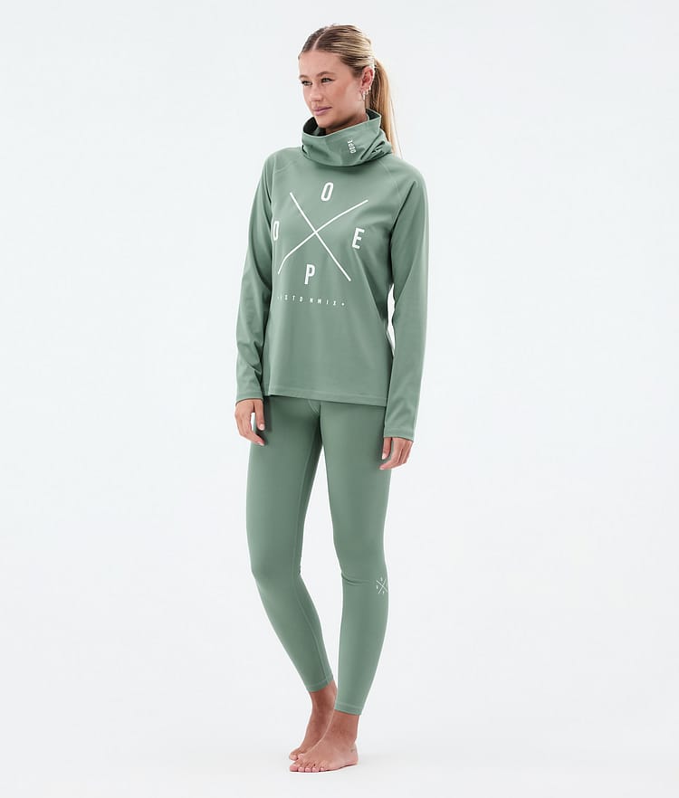 Dope Snuggle W Superundertøy overdel Dame 2X-Up Faded Green, Bilde 3 av 7