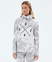 Dope Snuggle W Superundertøy overdel Dame 2X-Up Grey Camo