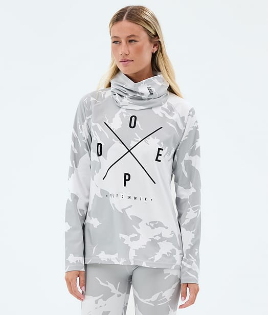 Dope Snuggle W Superundertøy overdel Dame Grey Camo