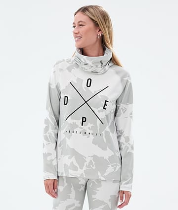 Dope Snuggle W Superundertøy overdel Dame 2X-Up Grey Camo