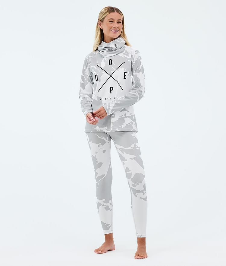 Dope Snuggle W Superundertøy overdel Dame 2X-Up Grey Camo, Bilde 3 av 7