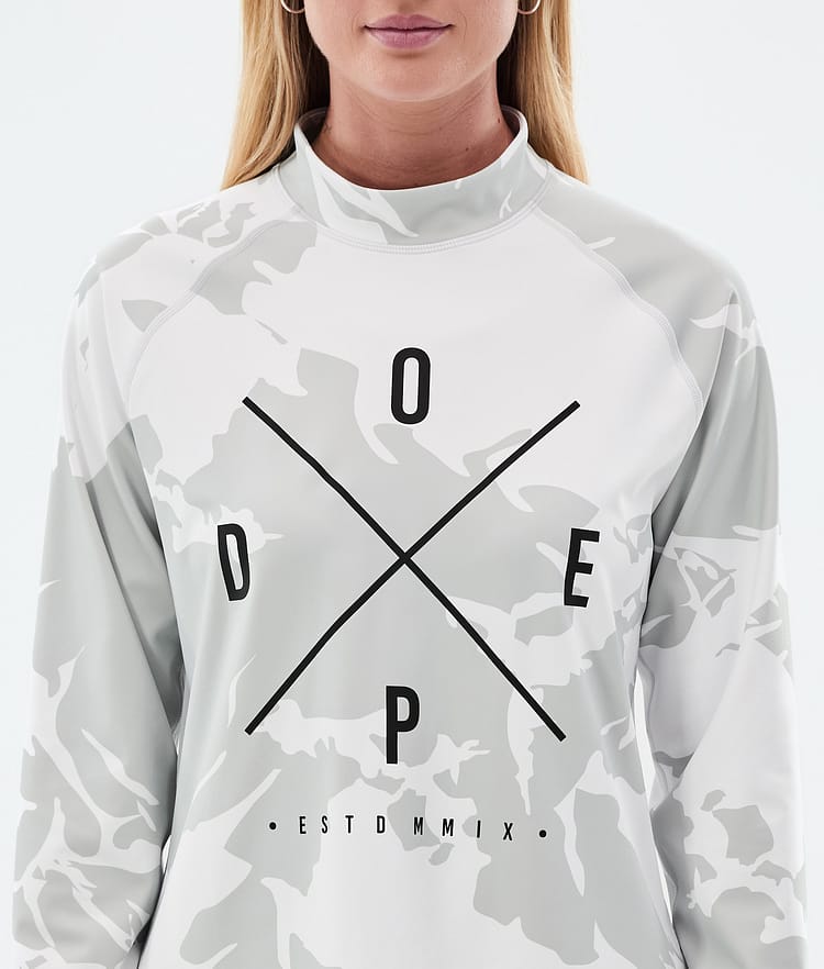 Dope Snuggle W Superundertøy overdel Dame 2X-Up Grey Camo, Bilde 5 av 6