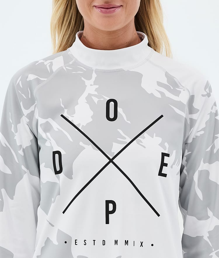 Dope Snuggle W Superundertøy overdel Dame 2X-Up Grey Camo, Bilde 6 av 7