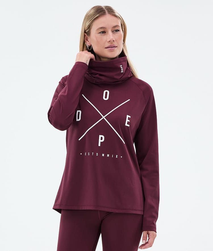 Dope Snuggle W Superundertøy overdel Dame 2X-Up Burgundy, Bilde 1 av 7