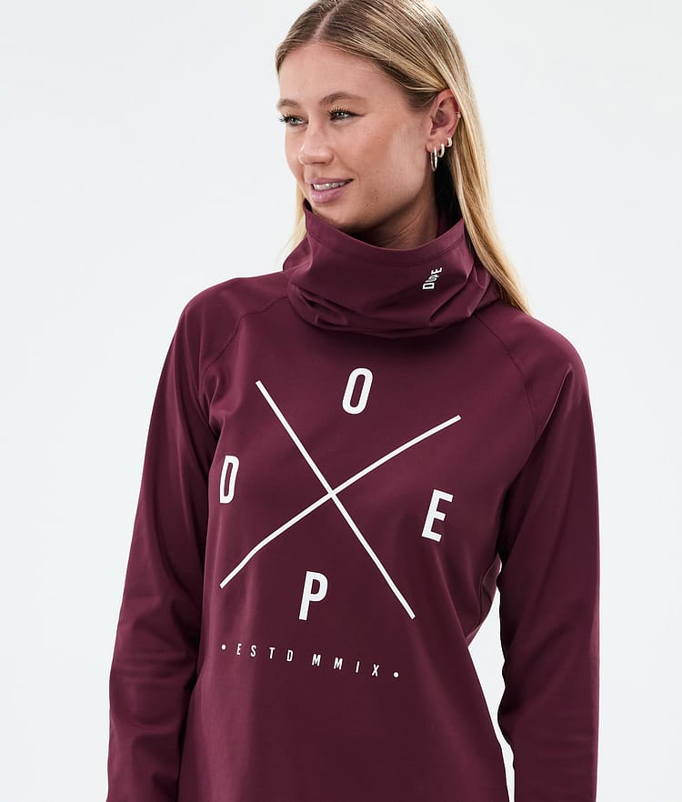 Dope Snuggle W Superundertøy overdel Dame 2X-Up Burgundy, Bilde 2 av 7