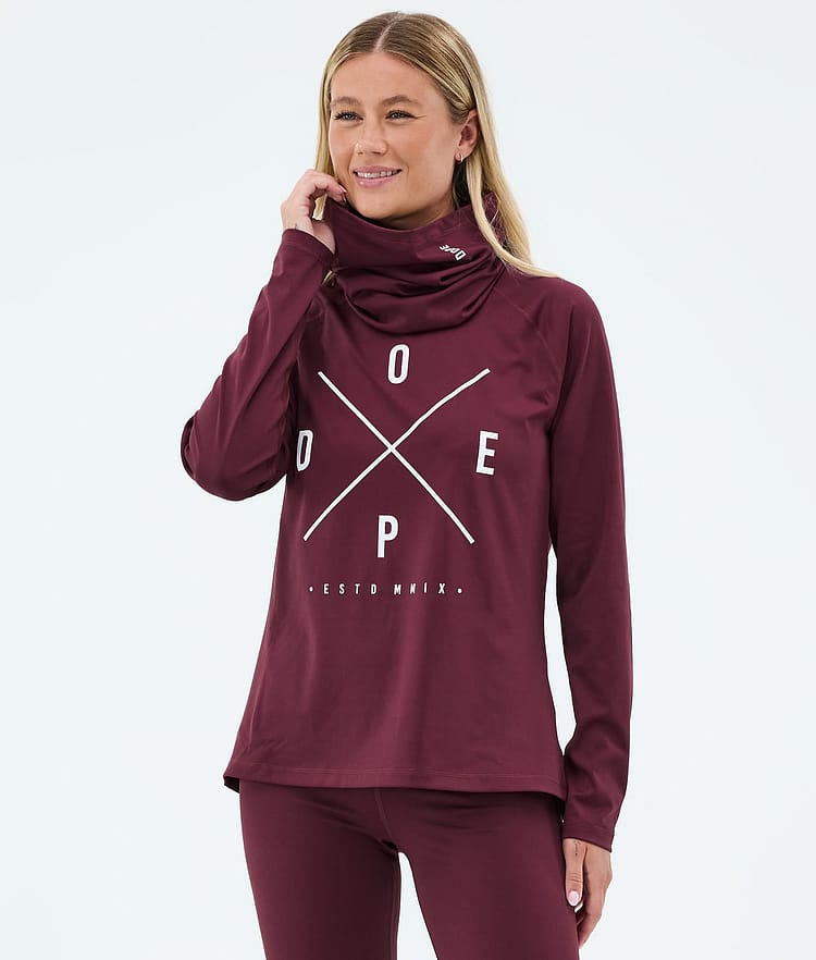 Dope Snuggle W Superundertøy overdel Dame 2X-Up Burgundy, Image 2 of 7