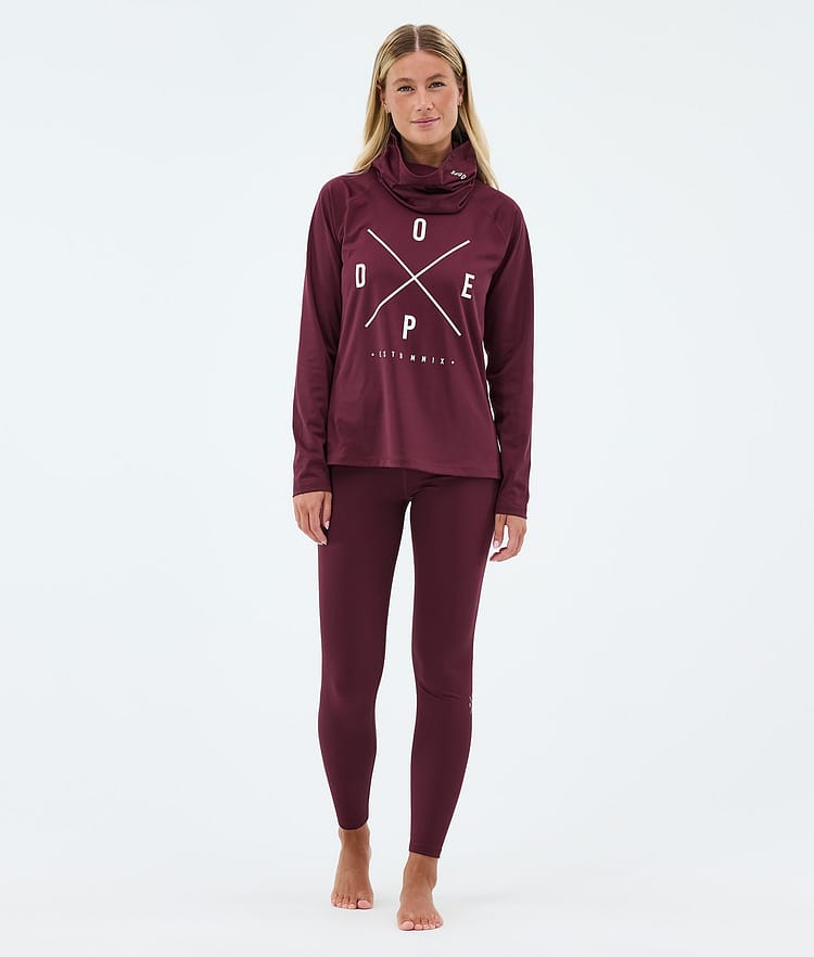 Dope Snuggle W Superundertøy overdel Dame 2X-Up Burgundy, Image 3 of 7