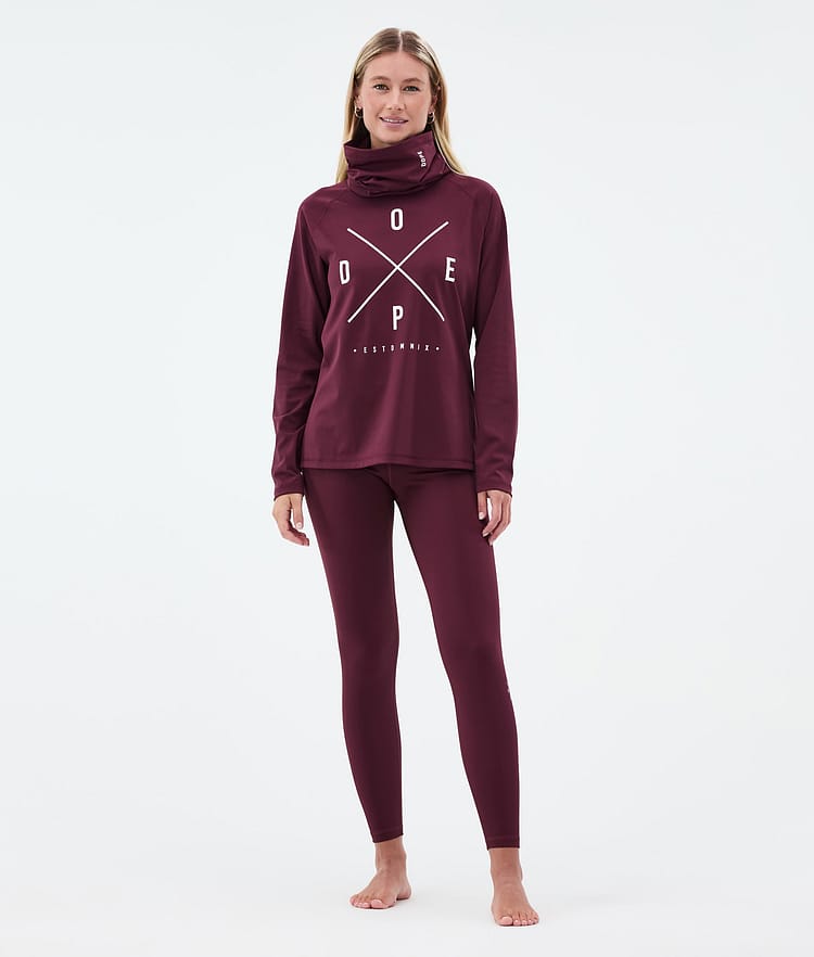 Dope Snuggle W Superundertøy overdel Dame 2X-Up Burgundy, Bilde 3 av 7