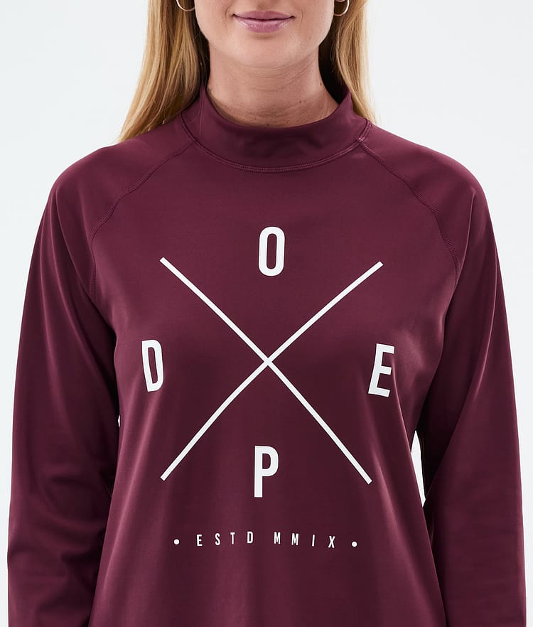Dope Snuggle W Superundertøy overdel Dame 2X-Up Burgundy, Bilde 6 av 7