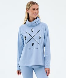Dope Snuggle W Superundertøy overdel Dame 2X-Up Light Blue
