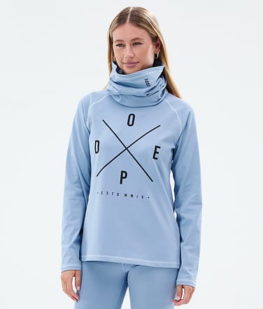 Dope Snuggle W Superundertøy overdel Dame 2X-Up Light Blue