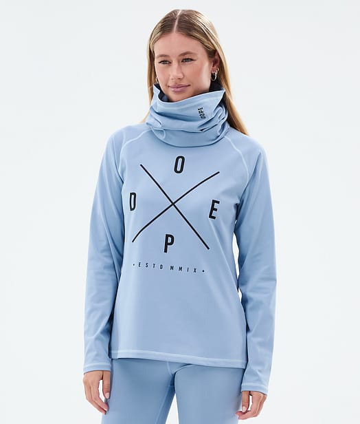 Dope Snuggle W Superundertøy overdel Dame 2X-Up Light Blue