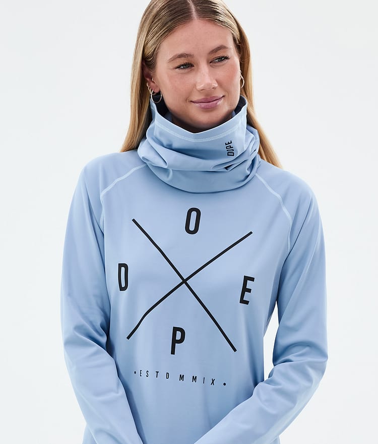 Dope Snuggle W Superundertøy overdel Dame 2X-Up Light Blue, Bilde 2 av 7