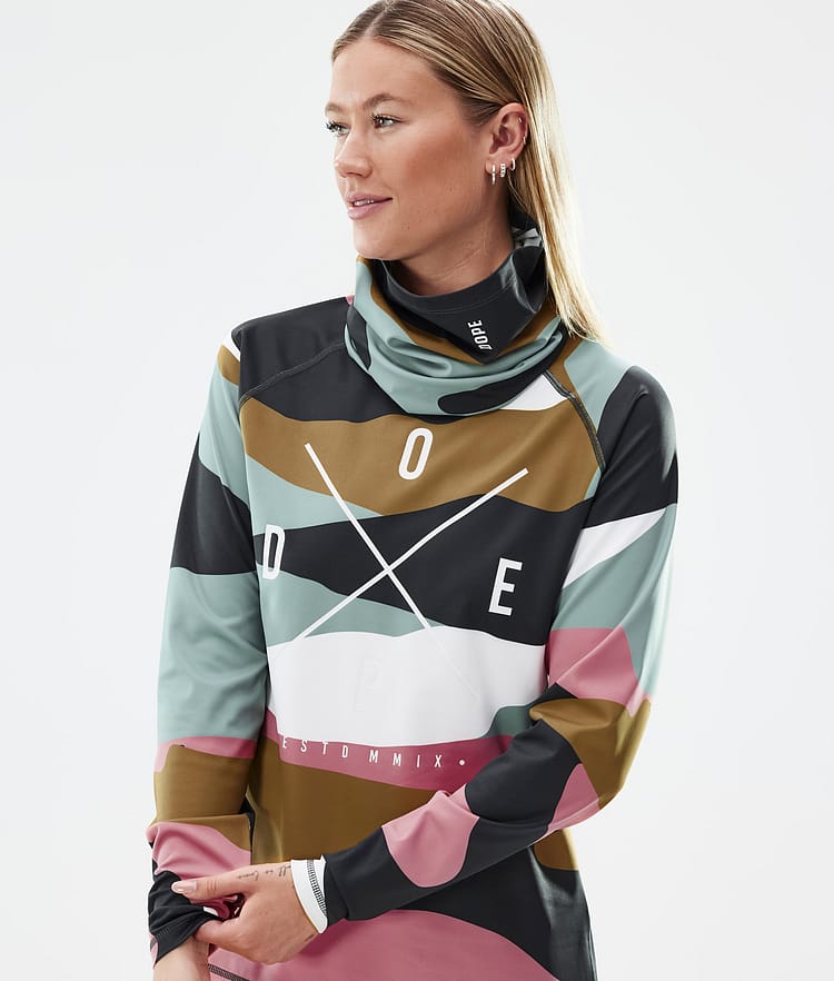 Dope Snuggle W Superundertøy overdel Dame 2X-Up Shards Gold Muted Pink, Image 2 of 7